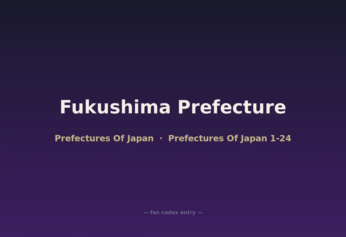 Fukushima Prefecture