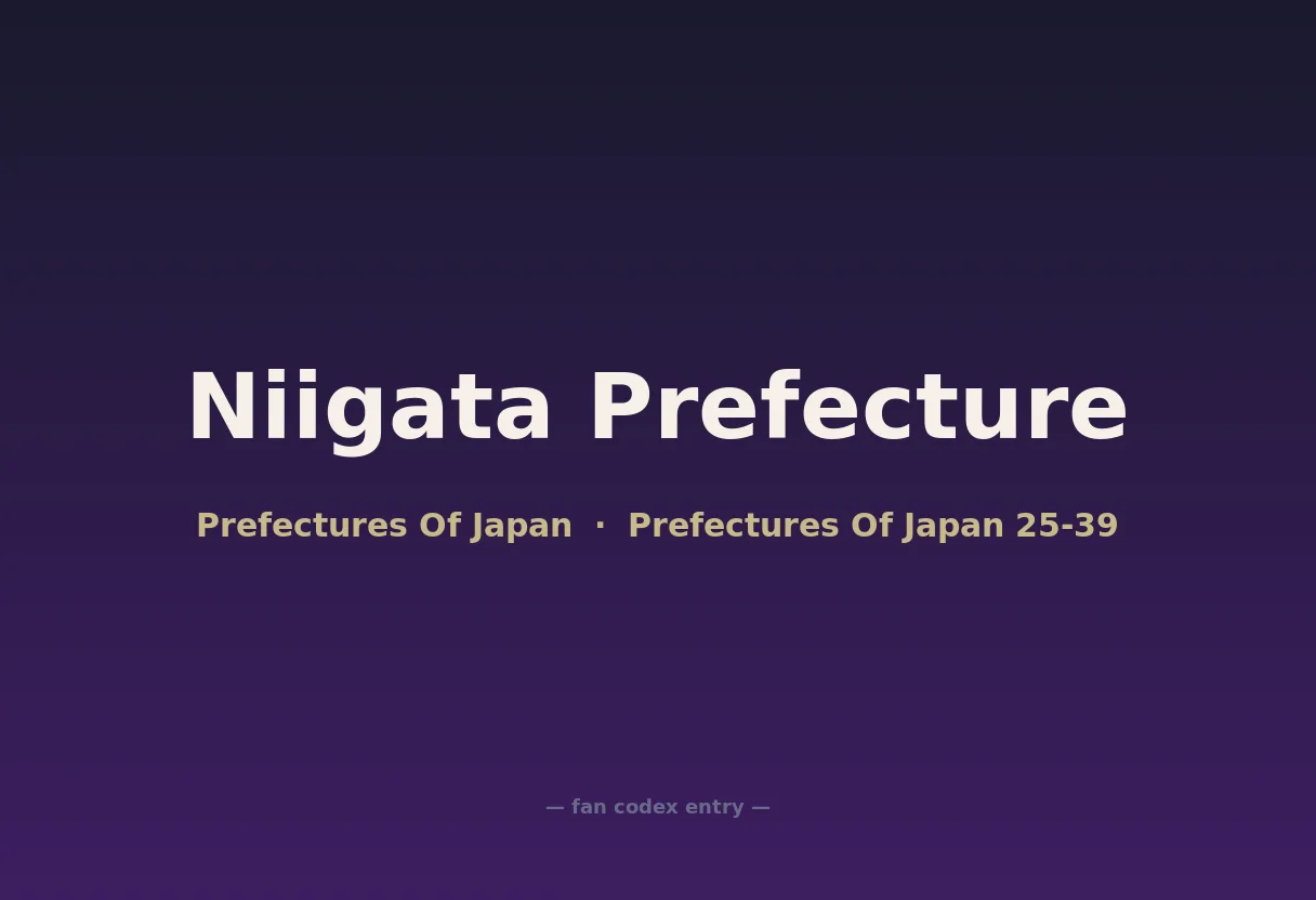 Niigata Prefecture