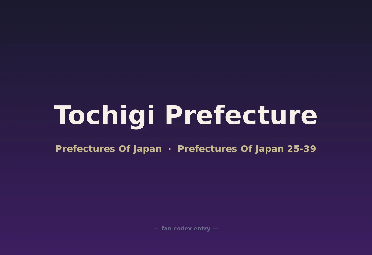 Tochigi Prefecture
